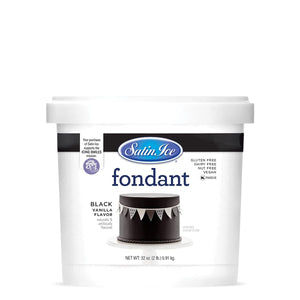 Satin Ice Fondant - BLACK- 2lb