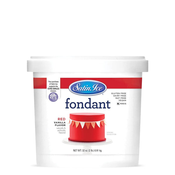 Satin Ice Fondant - RED- 2lb