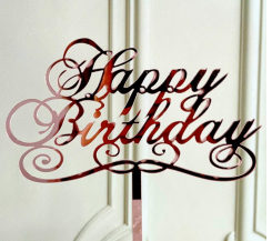 Happy Birthday Acrylic Topper 9