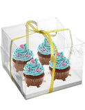 Cupcake Box - (4) CLEAR