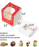 Christmas Single Cupcake Box